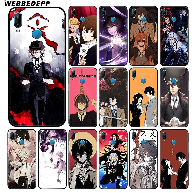 

WEBBEDEPP Bungou Stray Dogs Anime Soft Case For Huawei P30 P20 Pro P10 P9 Lite 2017 P Smart 2019 & Nova 3 3i Y9 2019