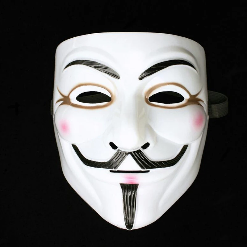 10pcs/lot Halloween mask V for Vendetta Mask With holes Guy Fawkes