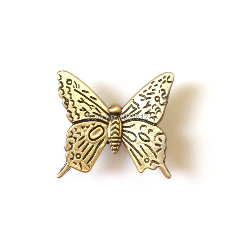 Antique Bronze Butterfly Handle Knob Drawer Pull Closet Drawer
