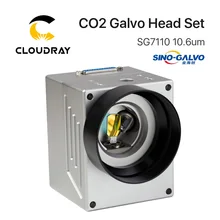 Cloudray 10.6um 10600nm CO2 лазерное сканирование Galvo головка SG7110 вход диафрагма 10 мм Гальванометр сканер с блоком питания