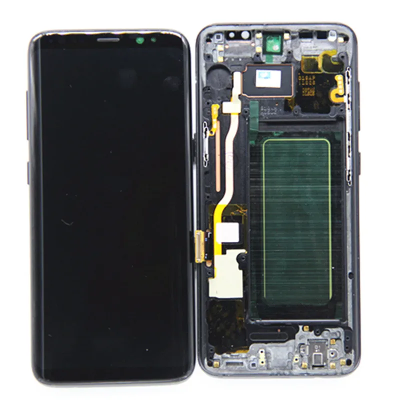 

For SAMSUNG Galaxy S8 LCD Screen Replacement Touch Digitizer Assembly G950F G950U G950W with FRAME