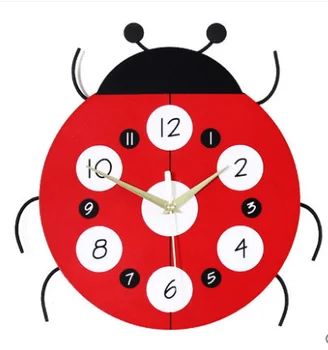 

Small Beetle Digital Cartoon Wall Clock Home Decoration Sticker Modern Wall Clocks Kids Bedroom DIY Wall Sticker Orologio 50w093