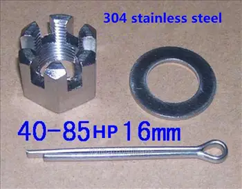 

Free shipping parts for yamaha Hidea parsun etc. outboard motor 40-85 HP propeller shaft nut + gasket + split pin