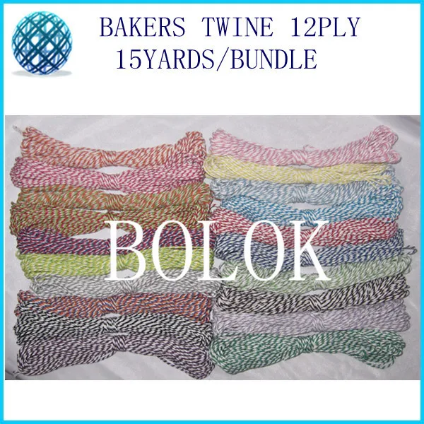 

Free shipping 2pcs/lot baker twine15yards/bundle divine cottonTwine multi color cotton twine 42 kinds color