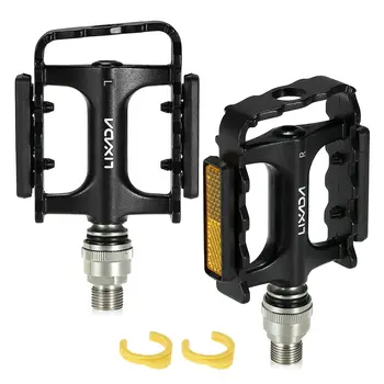 

Lixada MTB Road Bike Bicycle Cycling Pedals Bike Quick Release Pedals Bicycle Cycling Platform Pedal with Pedal Extender Adapter