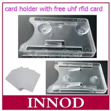 Дешевый держатель карты из ПВХ для парковки автомобиля Лобовое стекло RFID карты тег+ бесплатно 5 шт. длинный диапазон epc gen2 ID карта UHF RFID