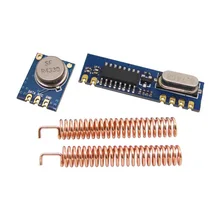 20 компл./лот 433 мГц Беспроводной Module Kit(спросить передатчик stx882+ ask приемник srx887)+ медь весной антенна