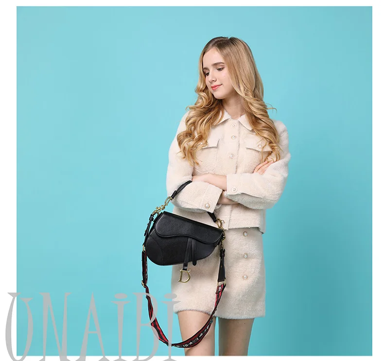 classic saddle bag women Chic vintage fashion shoulder straps crossbody bag handbag ladies hand bags messenger bags torebka dams (26)