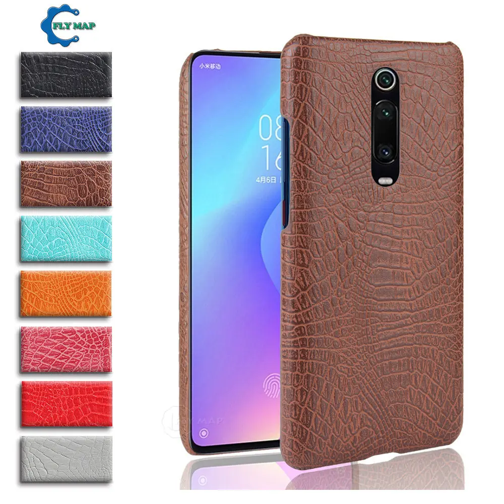 Чехол из крокодиловой кожи для Xiaomi Redmi K20 k20Pro жесткий защитный чехол ПК телефона