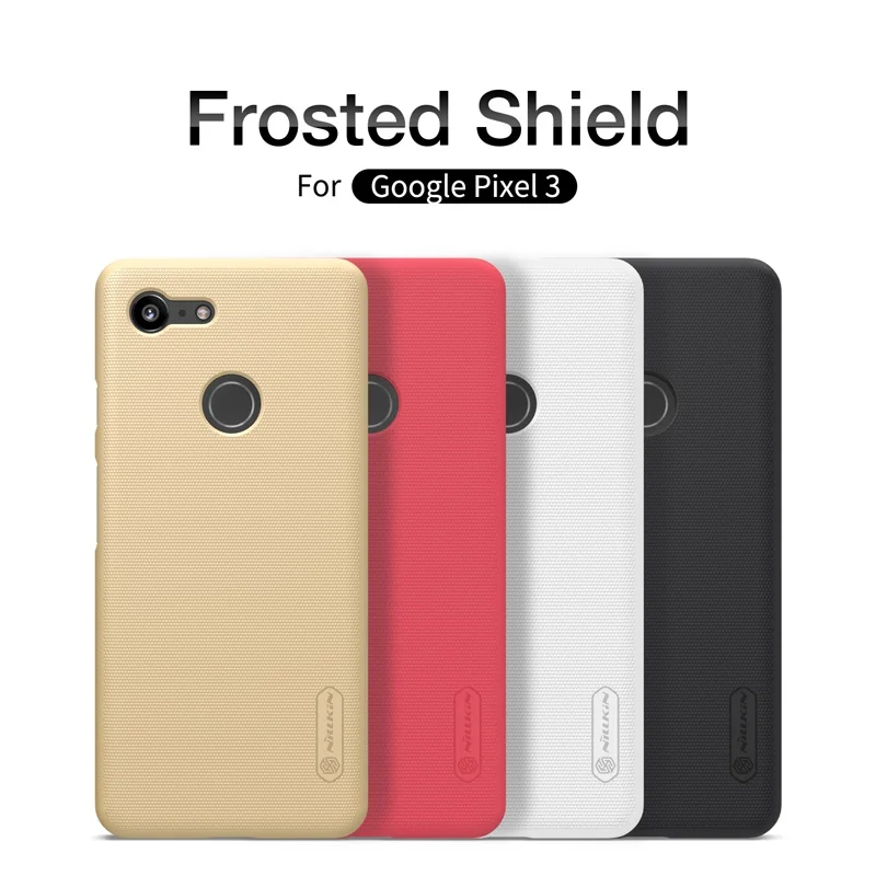 

for Google pixel 3 case hard cover 5.5" NILLKIN case for Google pixel 3 funda coque capa on frosted shield mobile phone bag