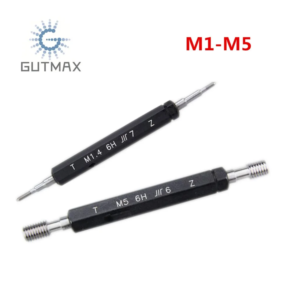 M1 M5 Metric Gauge 6H Thread Plug Gauge Precision Internal Screw Gage
