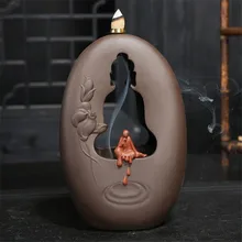 Горный водопад Дзен Будда обратного потока ладан горелки творческий домашний декор благовония для ароматерапии держатель курильница+ 10 шт. Бесплатные конусы