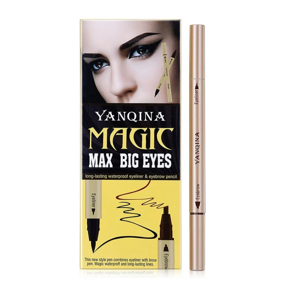 YANQINA Long lasting Waterproof Eyeliner Pencil with Double Heads