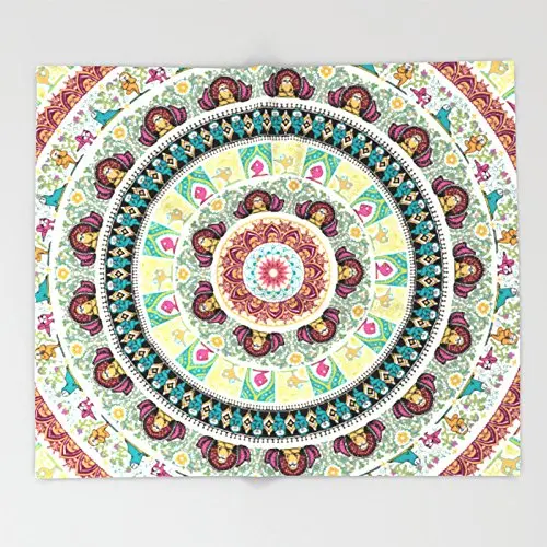 

Sloth Yoga Medallion Throw Blankets 68" x 80" Blanket Throw on Sofa Bed Plane Plaids Solid Bedspreads Home Textile