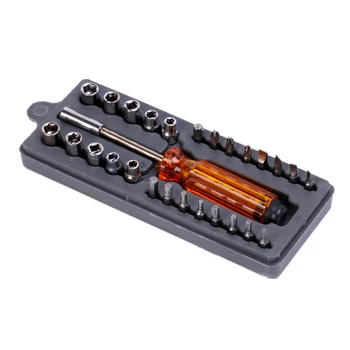 

28PCS Carbon steel Multifunction disassembly tool suite inner sleeve 6 hex screwdrivers tool Wholesale Ferramentas Herramientas