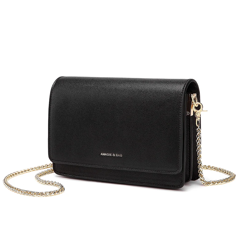 

CHALLEN Fairy Retro Pouch 2019 Spring New Fashion Simple Caviar Wild Chain Small Square Bag Crossbody Shoulder Bag purse