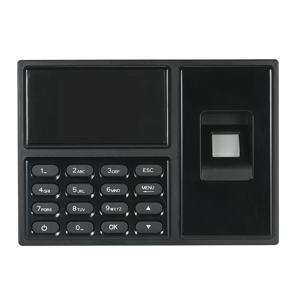 Интеллектуальный биометрический отпечаток пальца машина для регистрации паролей работник проверка-в рекордер 2,4 дюймов TFT ЖК-экран Время часы