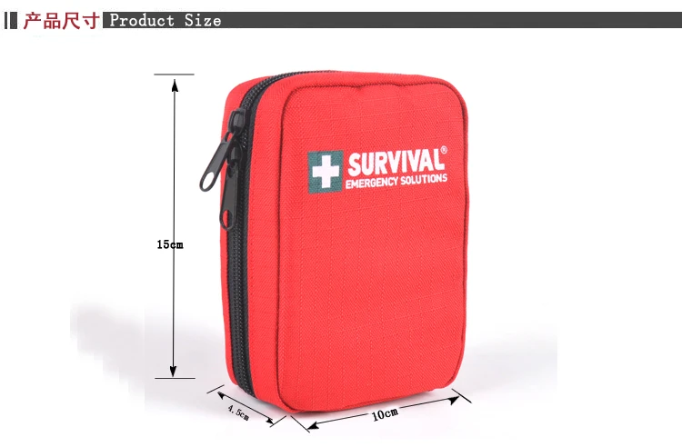 Mini portátil Kit de primeros auxilios de emergencia de bolsa compacta para emergencias en casa coche acampar que viaja