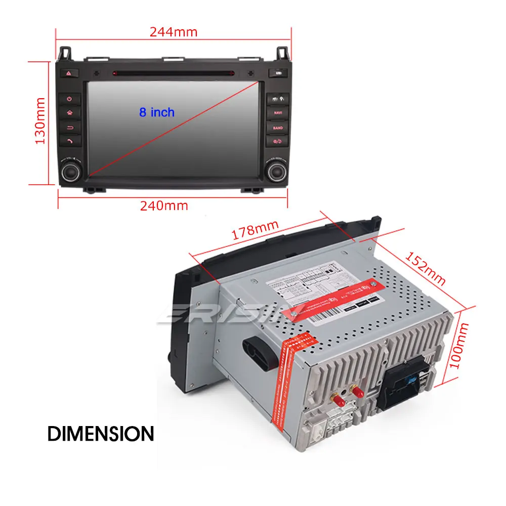 Excellent Erisin ES7921B 8" Android 9.0 Octa Core 4GB RAM Car DVD Radio BT for W245 W169 Sprinter Viano Vito 4 Excellent Erisin ES7921B 8" Android 9.0 Octa Core 4GB RAM Car DVD Radio BT for W245 W169 Sprinter Viano Vito 4