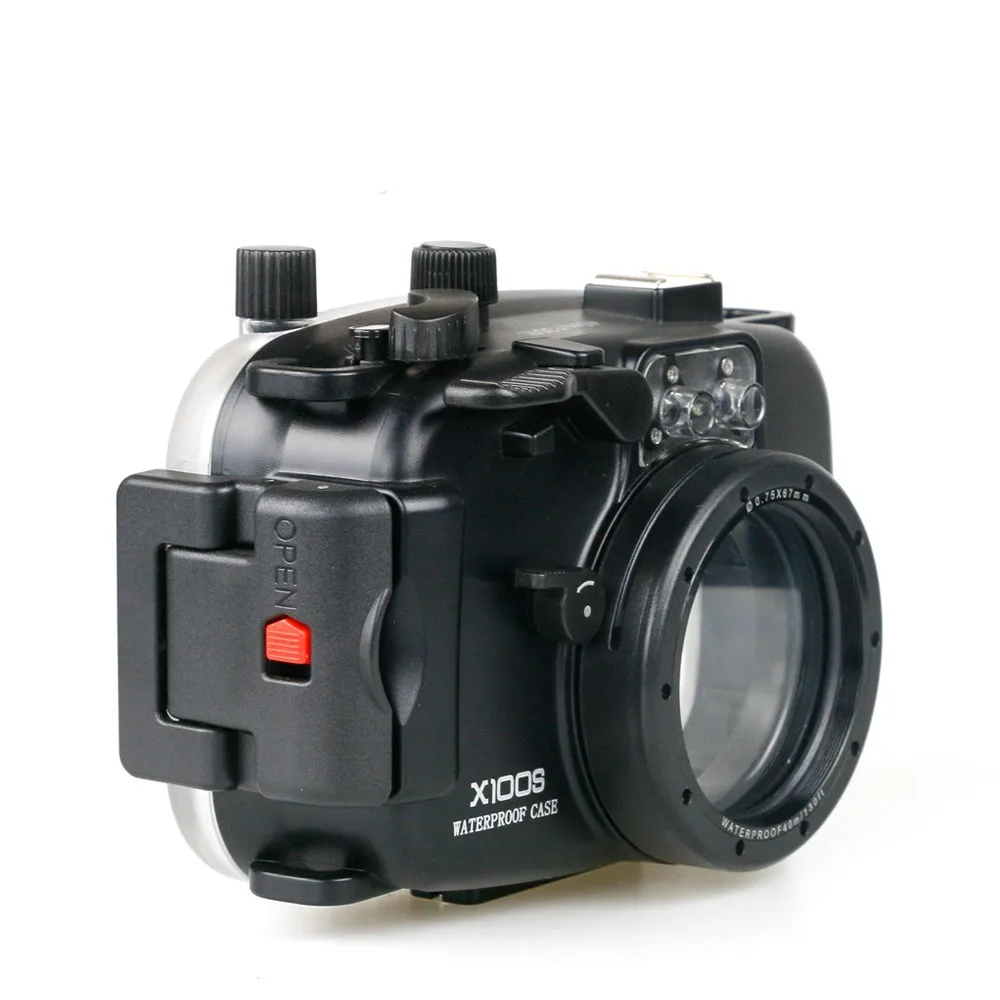 Чехол для подводной водонепроницаемой камеры Meikon Fuji X100S Fujifilm с красным фильтром 67