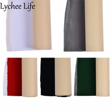 Lychee Life, самоклеющаяся бархатная ткань, 50x150 см, одноцветная флокированная ткань, сделай сам, ручная работа, шитье, не царапается, декоративная поставка