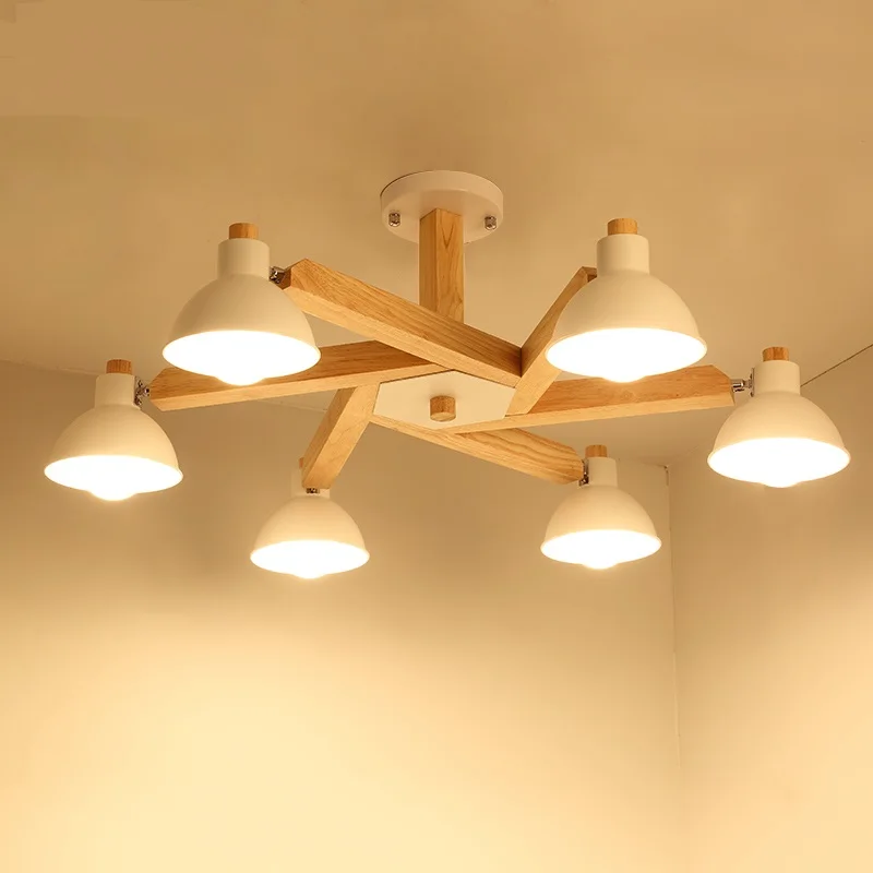 

Simple modern Ceiling Lights living room iron art study room bedroom personality restaurant clothing 3/5/6heads lamps LU71118