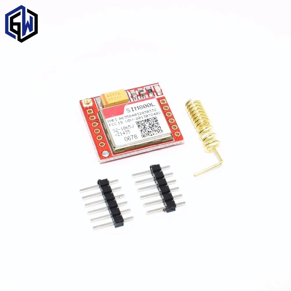 

20pcs Smallest SIM800L GPRS GSM Module MicroSIM Card Core BOard Quad-band TTL Serial Port