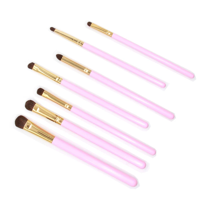 Conjunto de Escova de Cosméticos de Forma Lidar com Escovas Cabeça de Fibra para Maquiagem Conjunto de Maquiagem de 7 Novo Peças Femininas Macia Alta Qualidade Dazzle Color Kit 10 Beleza e saúde