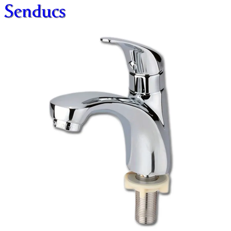 

Free shipping Hot selling cold basin mixer tap with zinc alloy bathroom basin sink faucet by polished single cold basin faucet