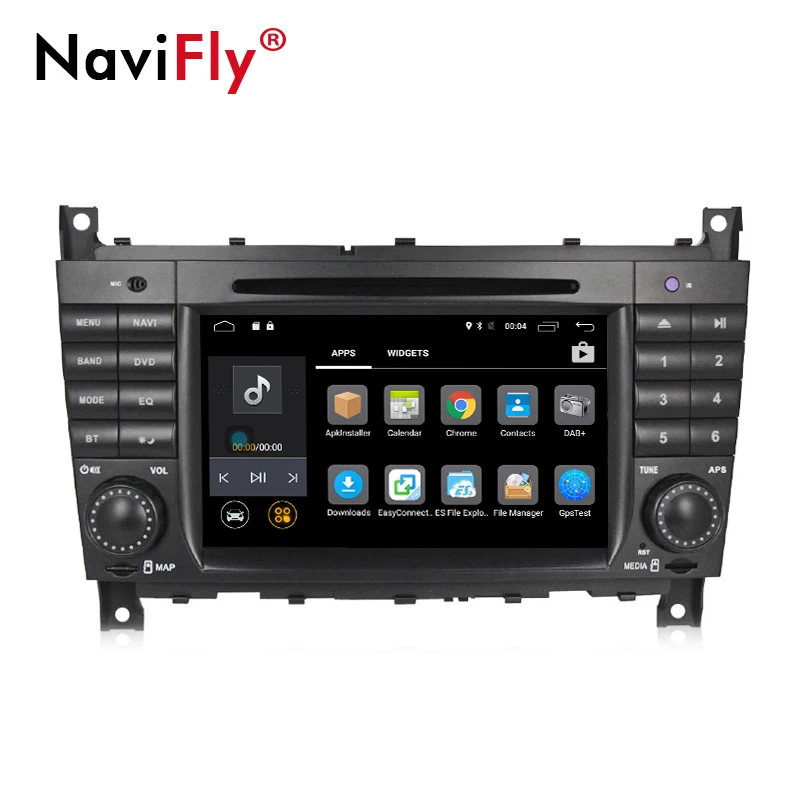 Clearance Navifly 7" 2din Android 7.1 Car GPS dvd player for Mercedes/Benz W203 W209 C-Class C180 C200 CLK200 2G RAM canbus WIFI 2
