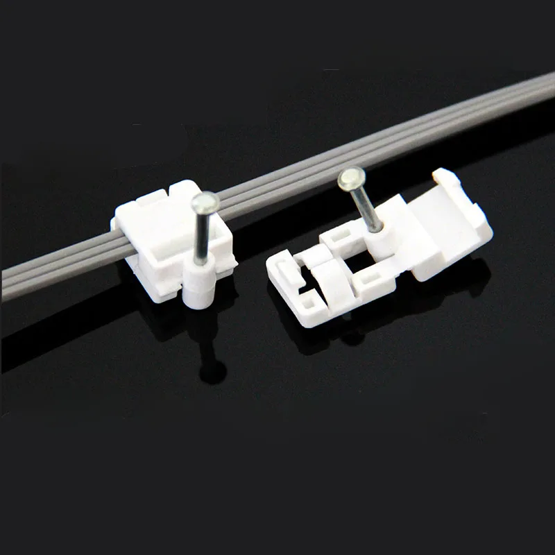 Fiber cable fittings FTTH cable wall nail Nail buckle 50 pcs/ lot cable wire toner tracer tester