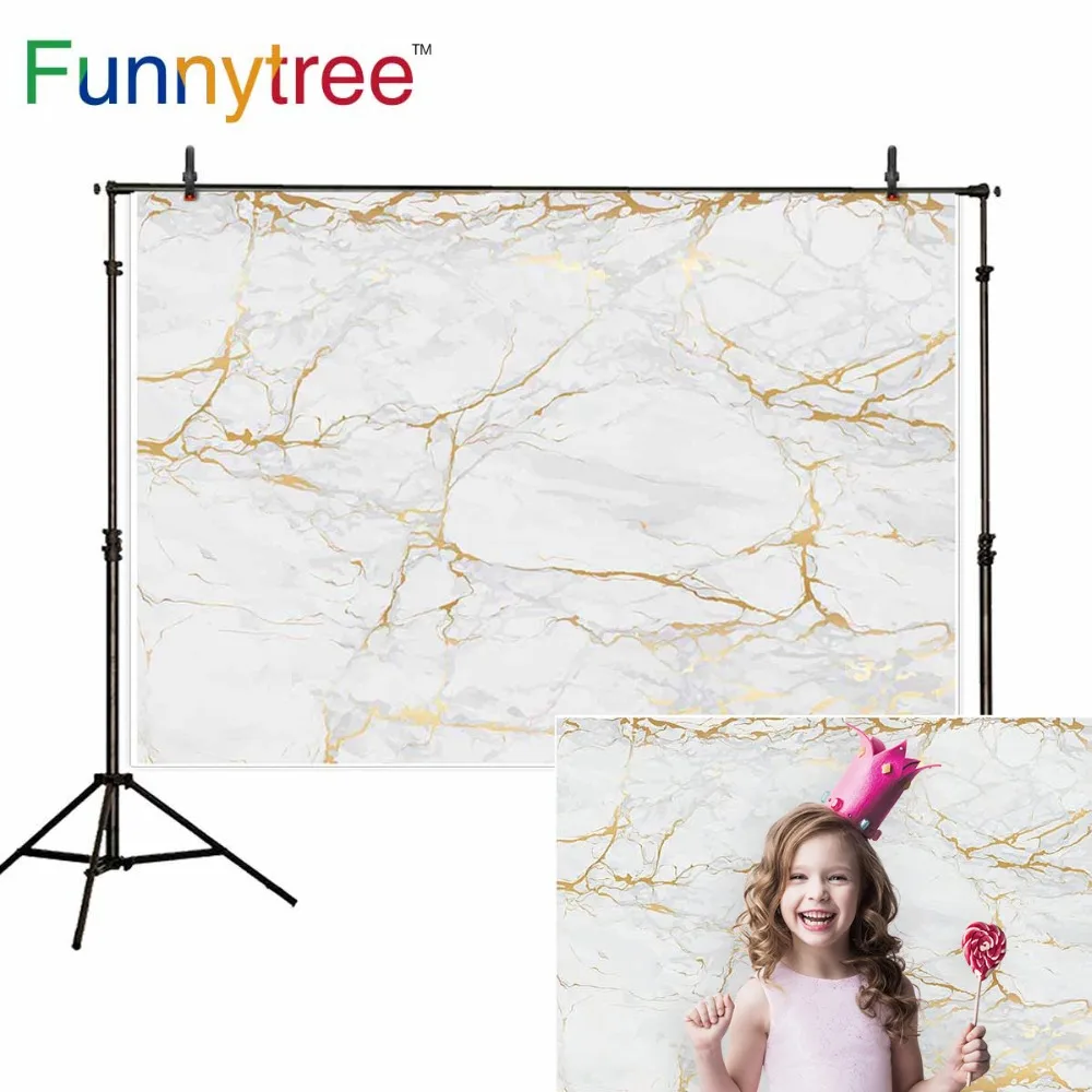 Фотофон Funnytree для еды маленького размера виниловый винтажный мраморный фон дня