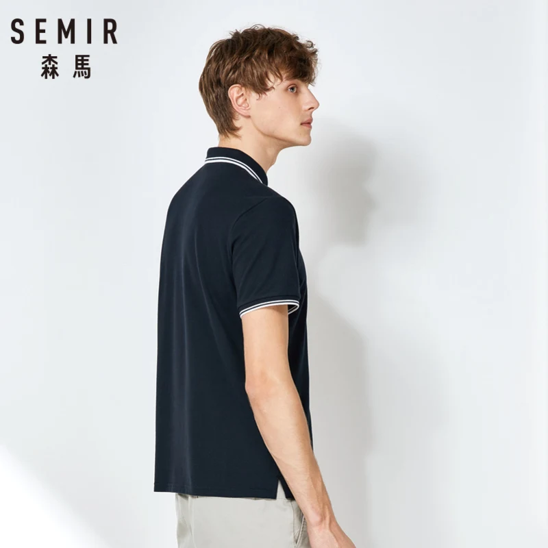 SEMIR Polo рубашка мужская летняя с отворотом повседневная коротким рукавом 2019 новая