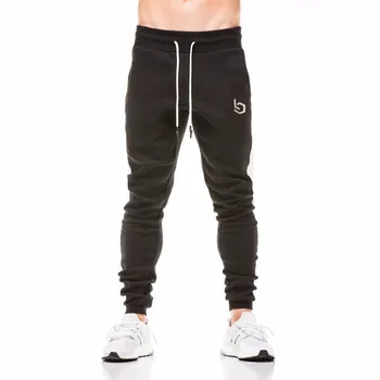 

PYHAILLP 2018 New Spring Jogger Pants Men Cotton Patchwork Sweatpants Fitted Sweat Pants Active Casual Trousers Track Pant
