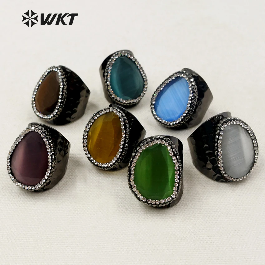 Buy RR024 Wholesale fashion Natural Stained Glass Ring