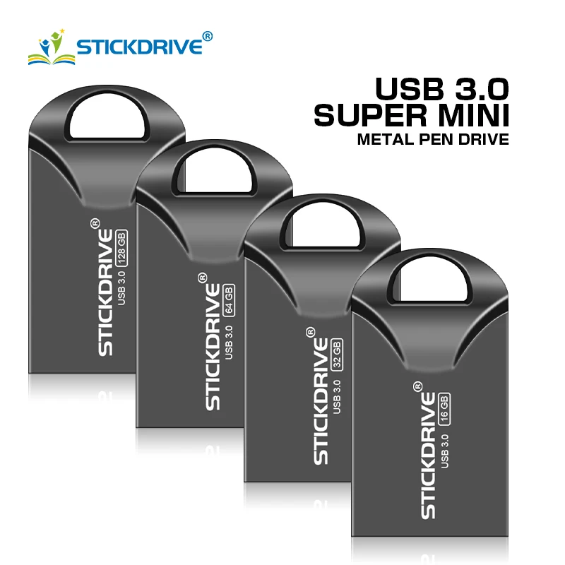 

Fashion Super Mini metal usb flash drive 4GB 8GB 16GB pendrive 32GB 64GB 128GB flash usb 3.0 stick pen drive usb Free shipping