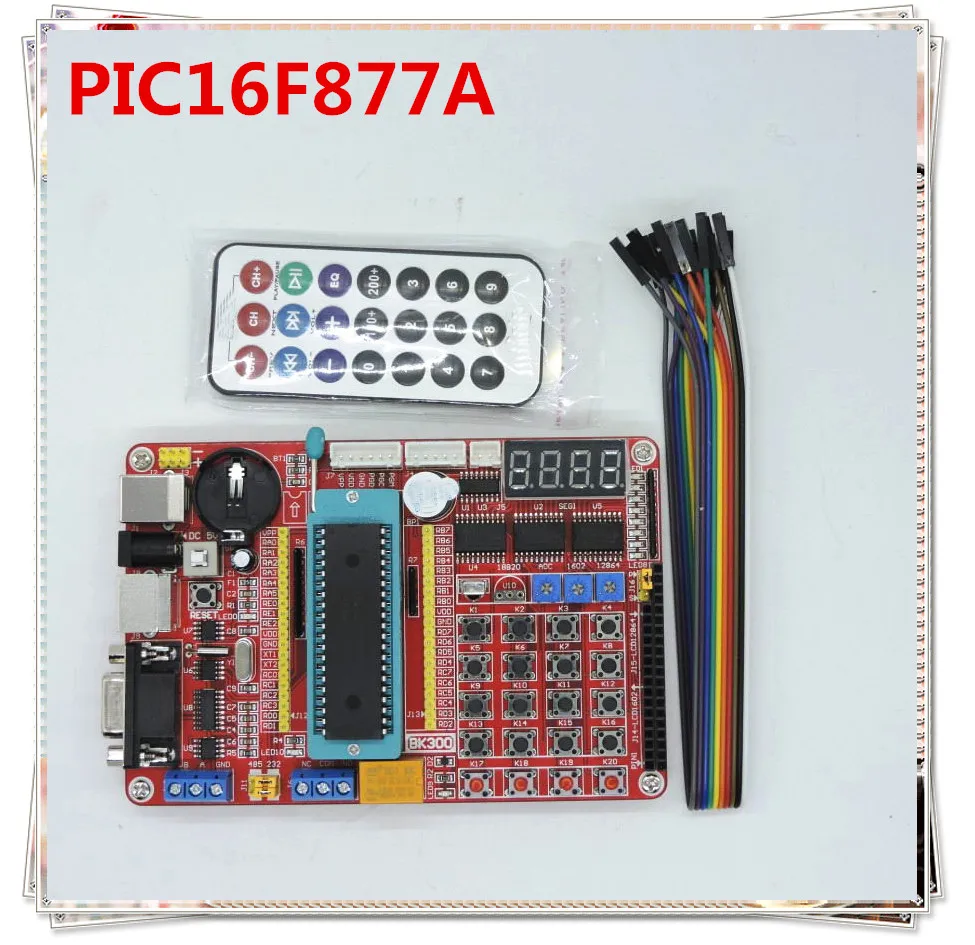 

PIC16F877A Development Board PIC System Board Learning Board PIC16F Series Programming Experiment Board