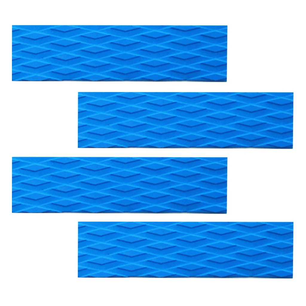 4 Pcs Anti-slip EVA Traction Pad Bar Grips Tail Pads Surfboard Pads for Surfing SUP Skimboard Surfboard Shortboard Water Sports