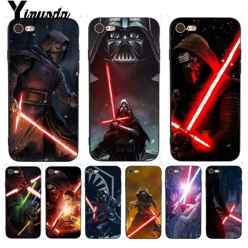 Yinuoda для iphone 7 6 X Чехол REY KYLO REN LIGHTSABER FIGHT чехол для телефона для iphone X 8 7 6 6S Plus X 5 5S SE XR XS XSMAX