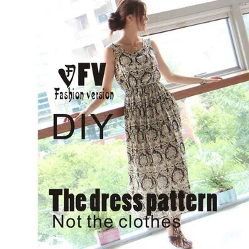 

Dresses Sewing Pattern Template Cutting drawing Clothing DIY ((Not selling clothes)) BLQ- 205
