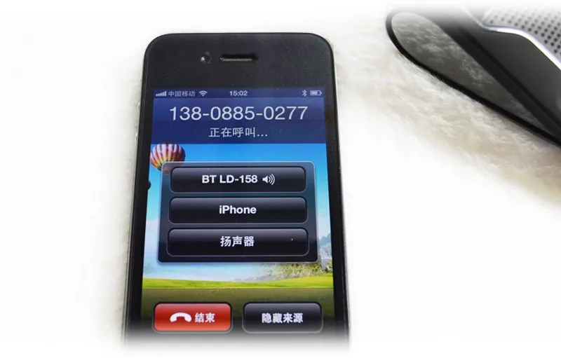 Беспроводной черный Bluetooth гарнитура автомобильный комплект Громкая связь солнцезащитный козырек зажим расстояние 10 м для смартфонов iPhone с автомобильным зарядным устройством
