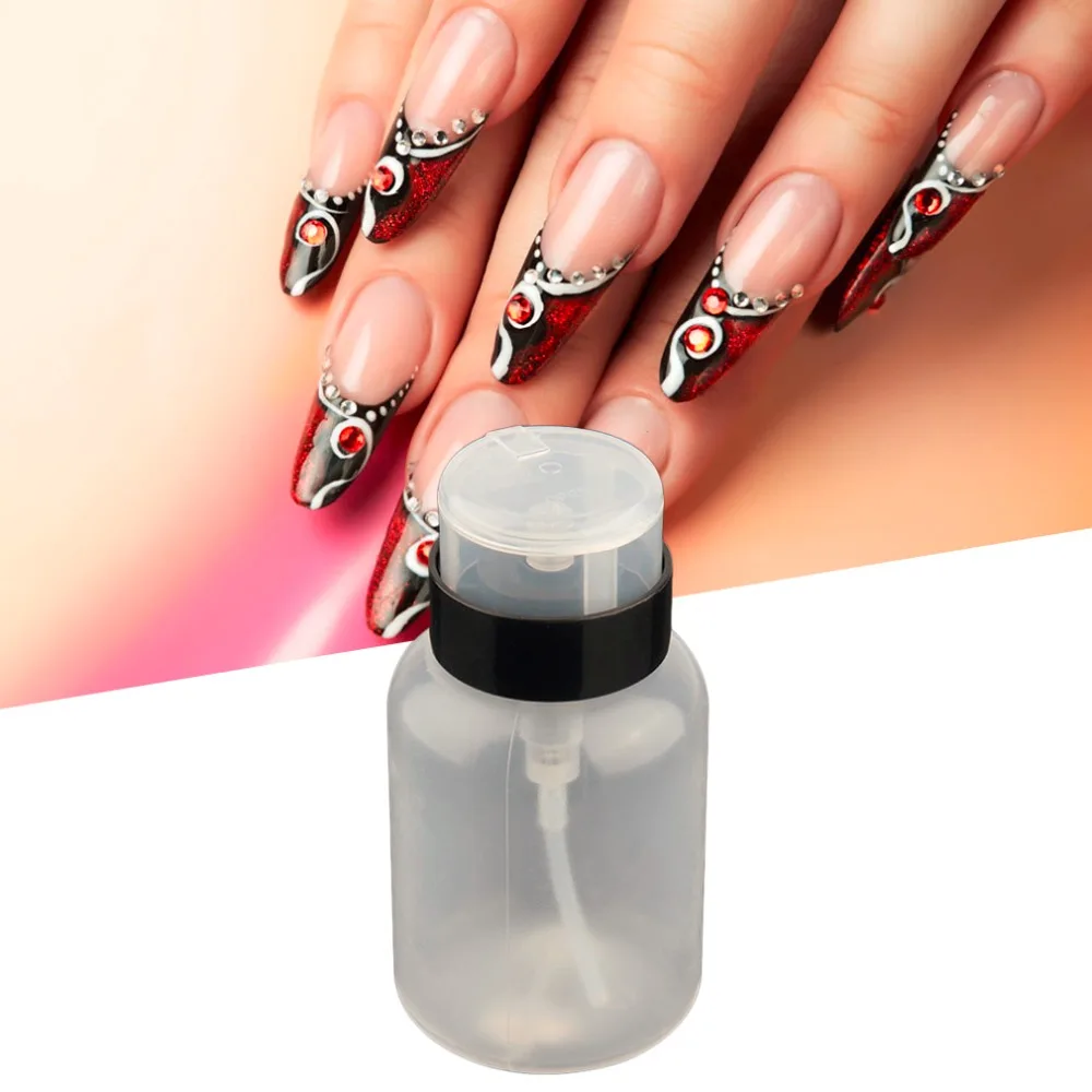 Hot Selling 210ML Empty Pump Dispenser Nail Polish Liquid Alcohol