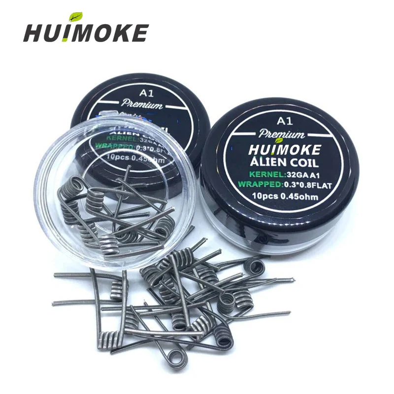 

Prebuilt Coil A1 Alien Electronic Cigarette Rda Atomizer Wick Coil Resistance Alien Clapton Coil