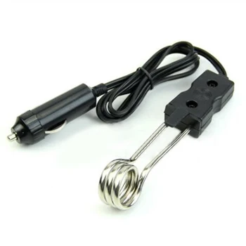 

12V Portable Car Immersion Heater Auto Electric Tea Coffee Water Heater cigarette lighter socket Power Water heating in the car
