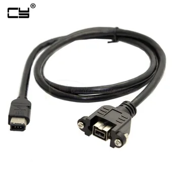 

IEEE 1394b 6Pin Male to 9Pin Female Firewire 800 to 400 Mount Screws Extension Cable 100cm 3ft