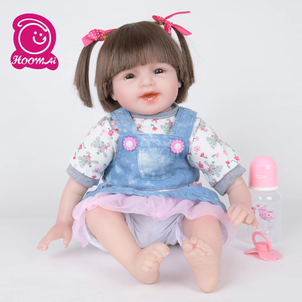 

22 Inch Doll Reborn Babies Doll For Girls 55 CM Realistic Soft silicone Alive Reborn Baby Doll For Kids toy