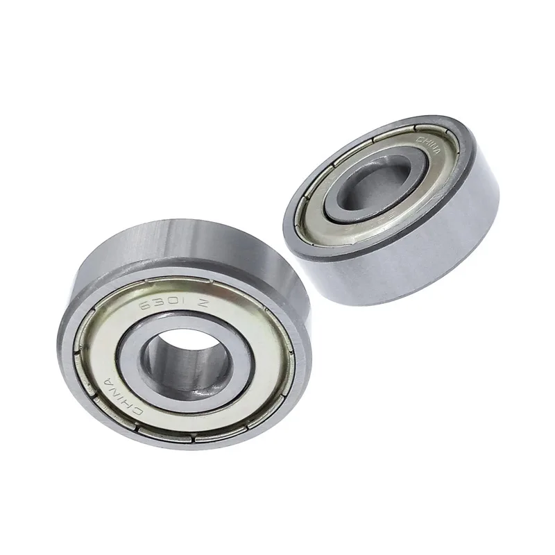 Ball Bearing 123712mm High Speed 6301-ZZ Ball Bearing Steel Plate for Gearboxes Motors Instrumentation Household Appliances