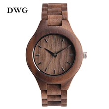 Marca Analógico Reloj De Madera De Lujo para Las Mujeres Más Nuevo Del Cuarzo Del Reloj Nuez De arce De Madera Reloj de pulsera para Niñas Reloj Orologi Donna Mujer