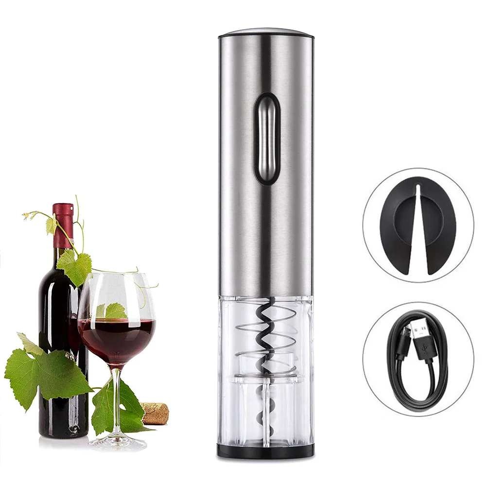 

Electric Wine Bottle Opener Kit Rechargeable Bottle Opener Battery Operated Automatic Corkscrew