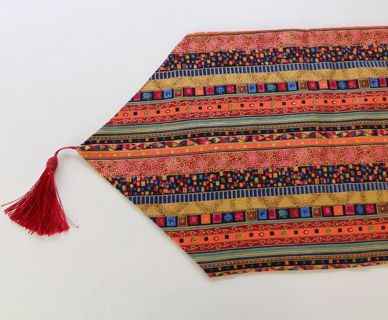 American cotton and hemp table flag, table flag, hotel, bed flag, tea house, tea flag